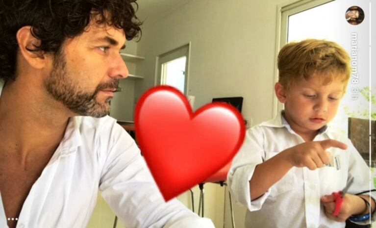 Las tiernas fotos y decoración del cumpleaños del hijo de Mariano Martínez y Juliana Giambroni