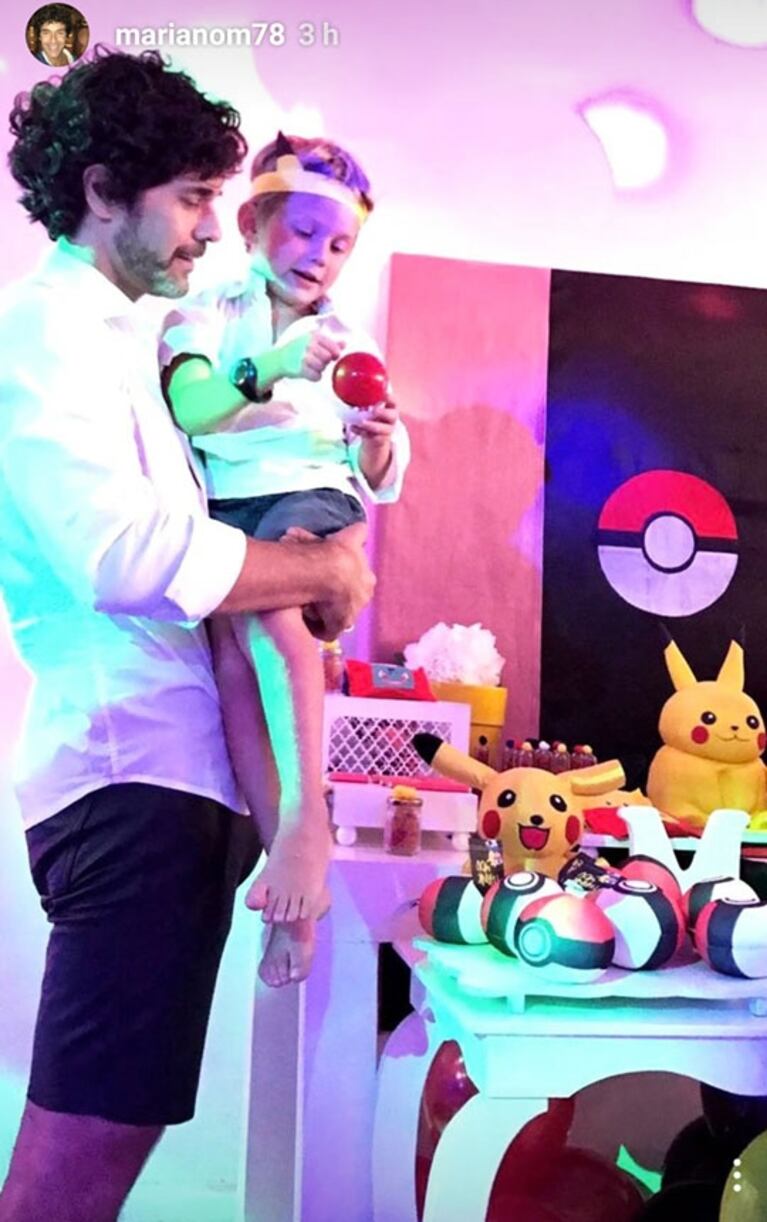 Las tiernas fotos y decoración del cumpleaños del hijo de Mariano Martínez y Juliana Giambroni