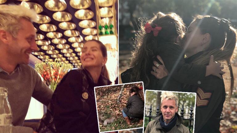 Las tiernas postales de la China Suárez junto a Rufina y Benjamín Vicuña en Londres