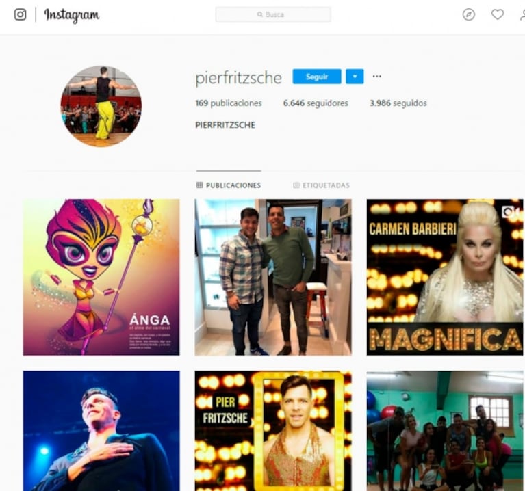 Las últimas publicaciones de Pier Fritzsche en redes sociales: su pasión por la danza y el valor de la amistad