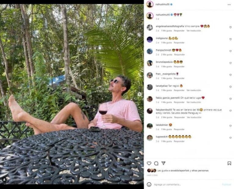 Las vacaciones de Catarina Spinetta y Nahuel Mutti en familia tras su separación: "El amor se transforma"