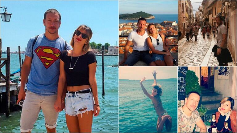 Las vacaciones de Gimena Accardi y Nicolás Vázquez. Foto: Instagram