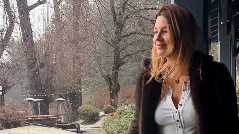 Las vacaciones de invierno de Marcela Kloosterboer en Bariloche junto a su familia