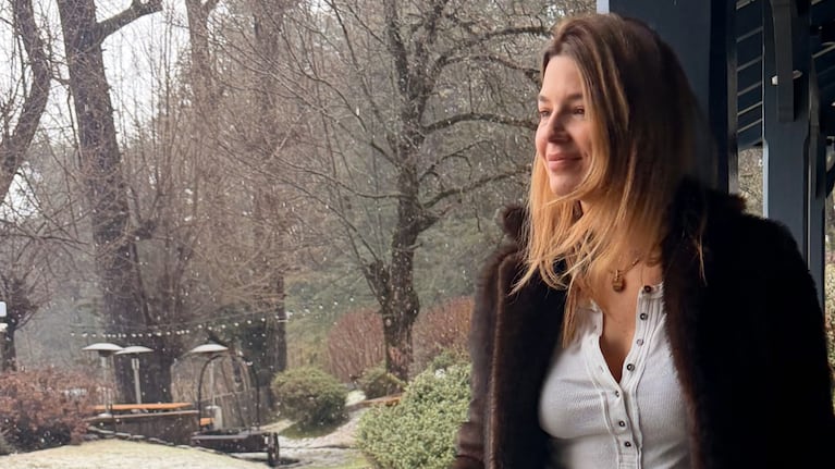 Las vacaciones de invierno de Marcela Kloosterboer en Bariloche junto a su familia