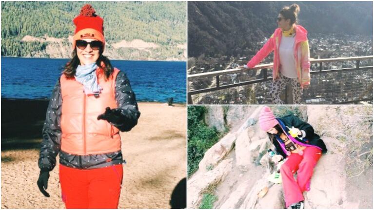 Las vacaciones de Ivana Nadal en San Martín de los Andes (Fotos: Twitter)