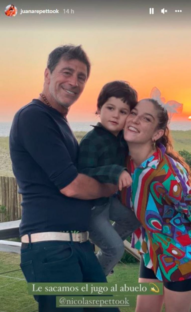 Las vacaciones de Juana Repetto junto a sus hijos y Sebastián Graviotto en la casa de Nico en Punta del Este