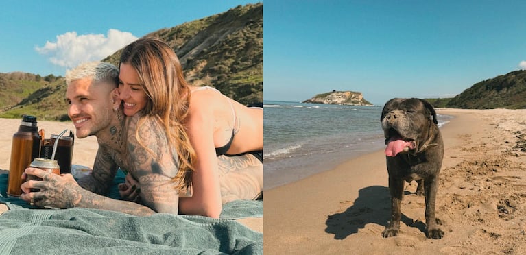 Las vacaciones de la China Suárez y Mauro Icardi con su mascota: fotos y videos en las playas turcas | Créditos: Instagram @mauroicardi