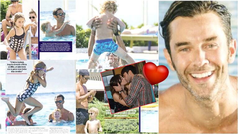 Las vacaciones de Mariano Martínez con sus hijos en Punta del Este (Fotos: revista ¡Hola! y Web)