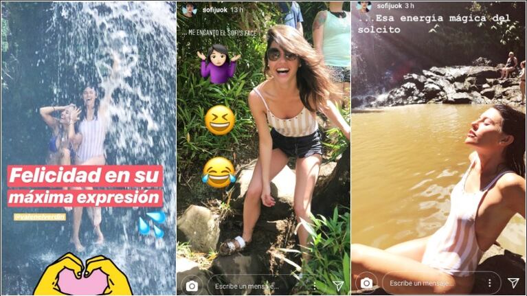 Las vacaciones de soltera de Jujuy Jiménez en Hawaii (Fotos: Capturas de Instagram Stories)