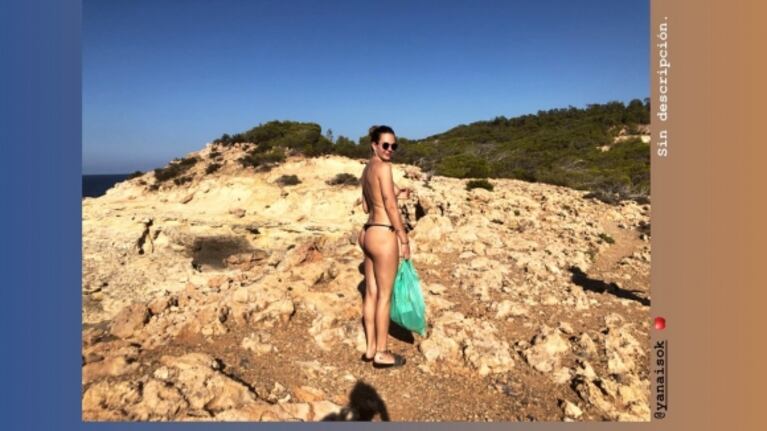 Las vacaciones de soltera de Yanina Screpante en Ibiza con amigas: jugado topless y nado al desnudo total