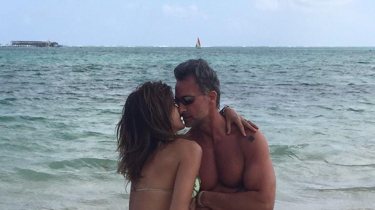 Las vacaciones en Punta de Catherine Fulop, Osvaldo, Oriana y Tiziana Sabatini. (Foto: Twitter)