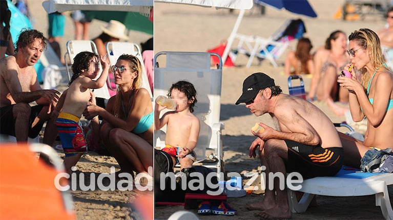 Las vacaciones familiares de Paula Morales y Fabián Vena con su hijo (Fotos GM Press)