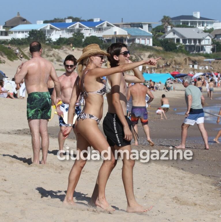 Las vacaciones familiares de Yanina y Diego Latorre en Punta del Este