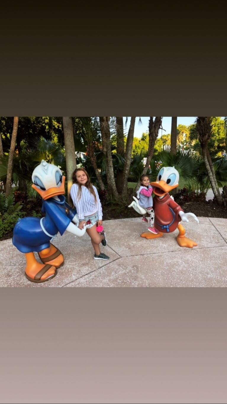 Las vacaciones familiares del Polaco con sus hijas en Disney: "¡Sueño cumplido!"