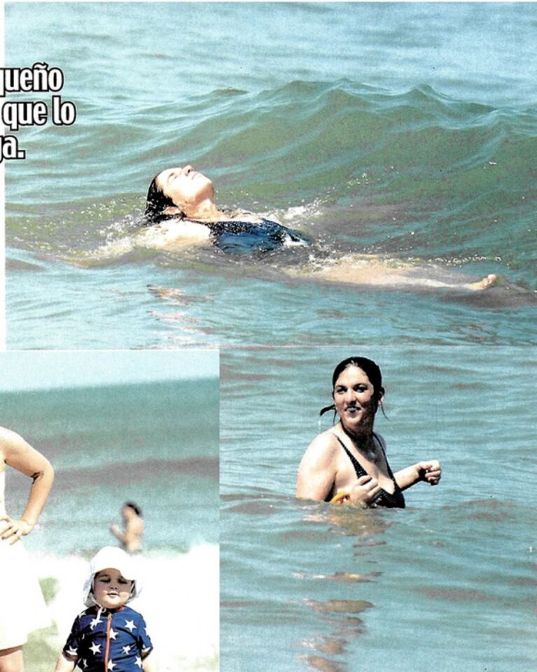 Las vacaciones maternales de Juana Repetto y su hijo Toribio en Mar del Plata: ¡mirá las fotos súper tiernas!