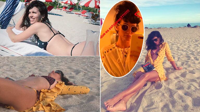 Las vacaciones playeras de Griselda Siciliani, una diosa al natural y con humor en Miami