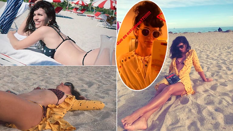 Las vacaciones playeras de Griselda Siciliani, una diosa al natural y con humor en Miami
