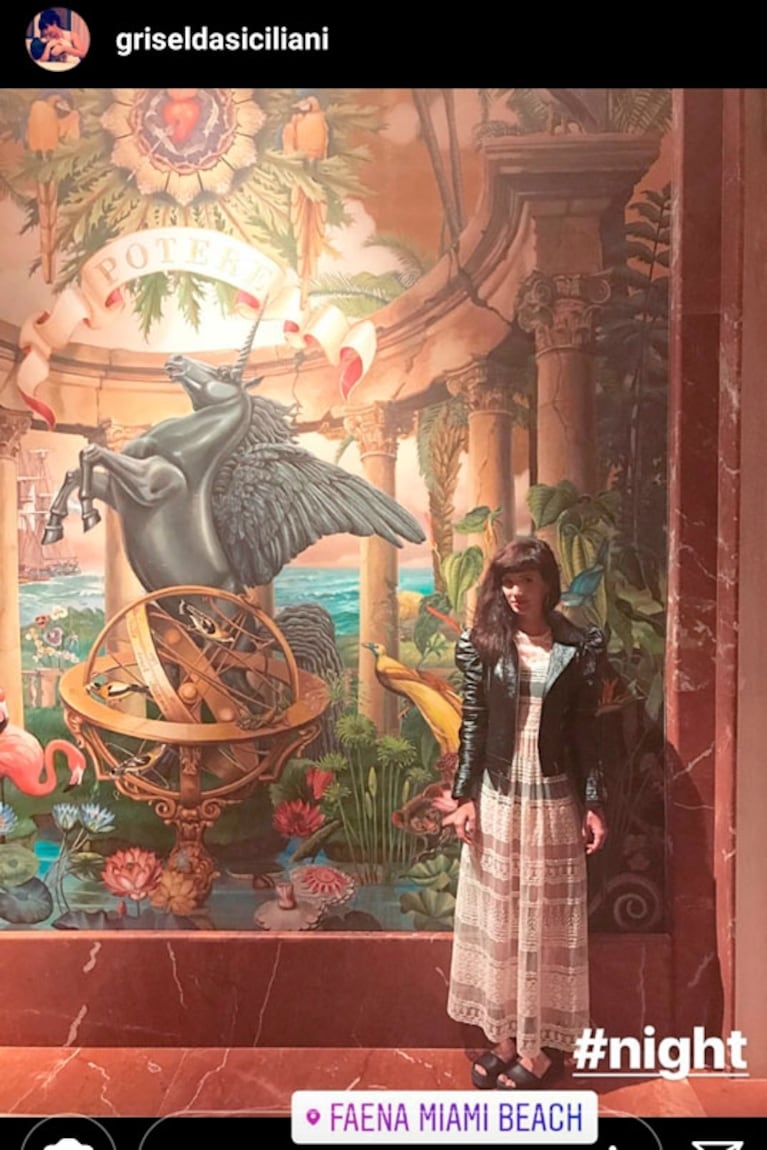 Las vacaciones playeras de Griselda Siciliani, una diosa al natural y con humor en Miami: "Así te espero 2018"