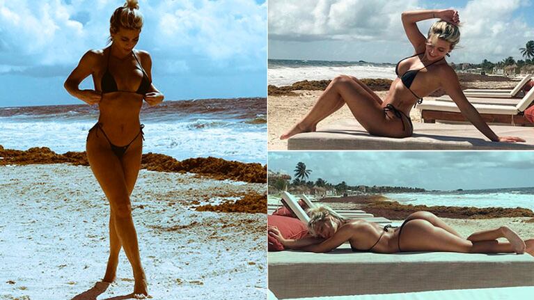 Las vacaciones playeras de Sol Pérez en Tulum