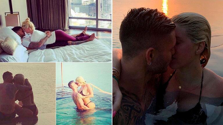 Las vacaciones súper apasionadas de Wanda Nara y Mauro Icardi