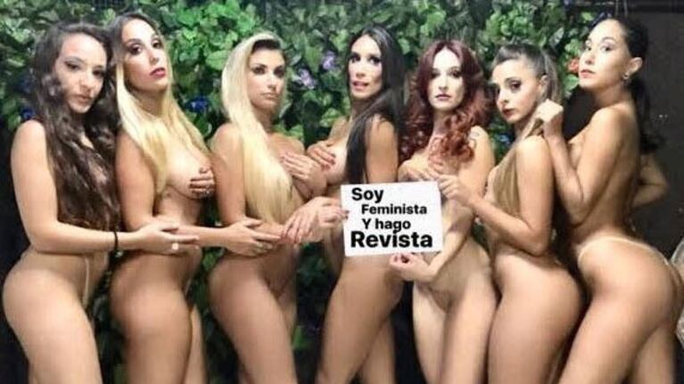 Las vedettes de Cocodrilo respaldaron a Santiago con una foto desnudas