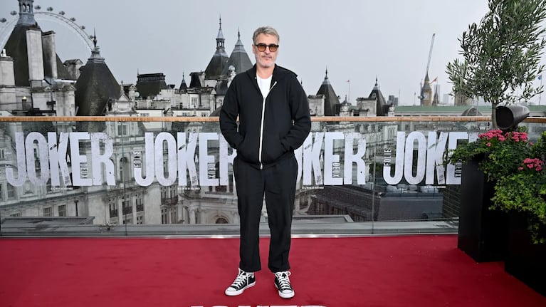 Las zapatillas de Joaquin Phoenix. Crédito: Jeff Spicer/Getty Images