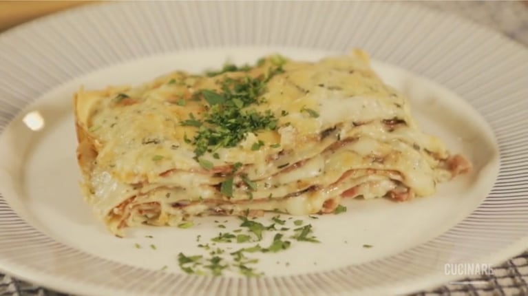 Lasagna de panceta y salsa blanca: la receta para un plato distinto  