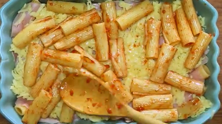 Lasagna de pasta corta.Foto: Cucinare.TV