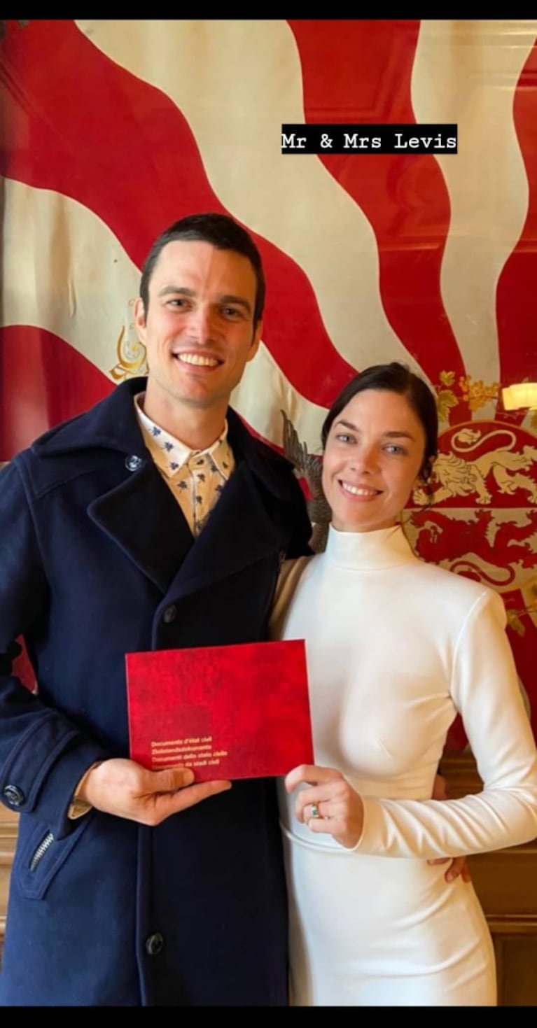 Laura Laprida se casó con Eugenio Levis en Suiza tras tres años de relación: "Con amor, Mr. & Mrs. Levis"