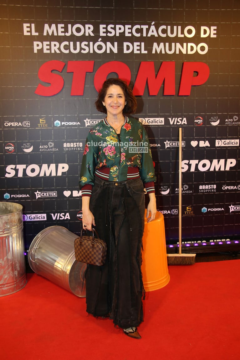Laura Novoa en el estreno de Stomp (Foto: Movilpress).