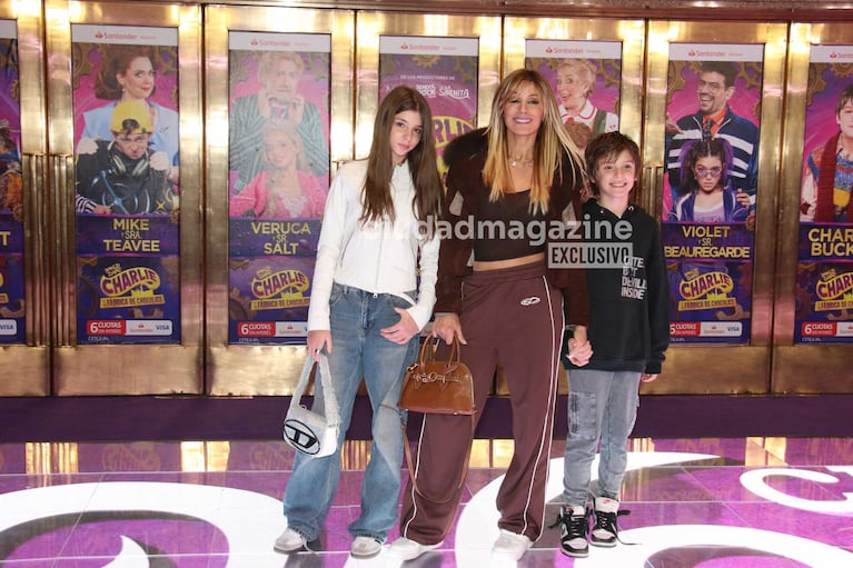 Laura "Panam" Franco y sus hijos Sofía y Bautista (Foto: Movilpress)