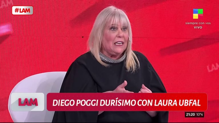 Laura Ubfal en LAM (Foto: captura de América).