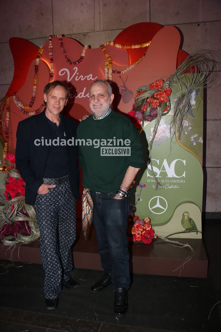 Laurencio Adot y Damián Romero en la presentación de Elina Costantini en el MALBA (Foto: Movilpress).