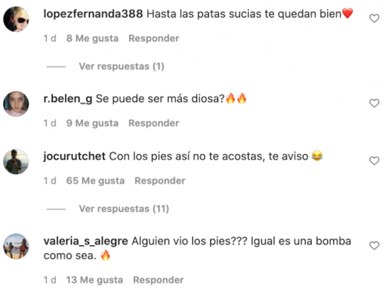 Laurita Fernández compartió una sensual foto que desató insólitas críticas: "¿Alguien le vio los pies?"