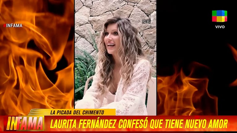Laurita Fernández confirmó su nuevo romance (Infama)