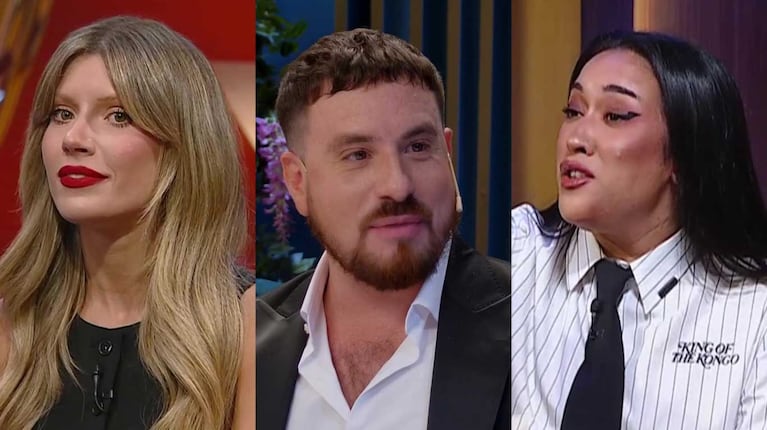 Laurita Fernández, Fede Bal y Evelyn Botto  (Fotos: capturas eltrece)