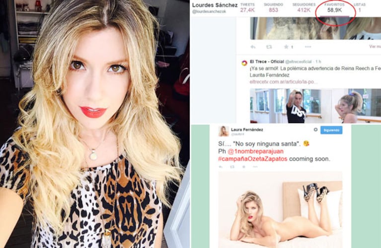 Laurita Fernández les respondió a Lourdes Sáncehz y Reina Reech. (Foto: @laufer4)