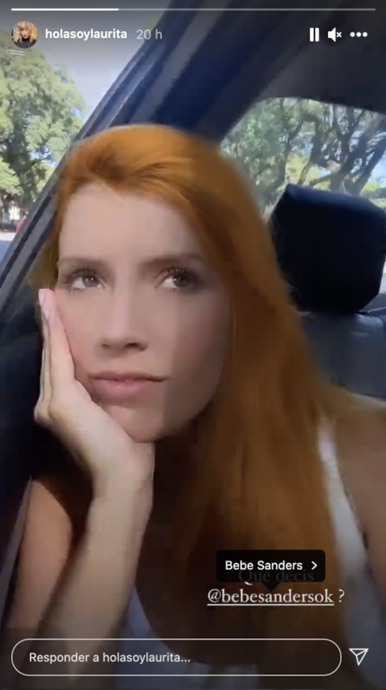 Laurita Fernández mostró cómo luciría con el cabello pelirrojo y pidió opiniones: "¿Qué decís?"
