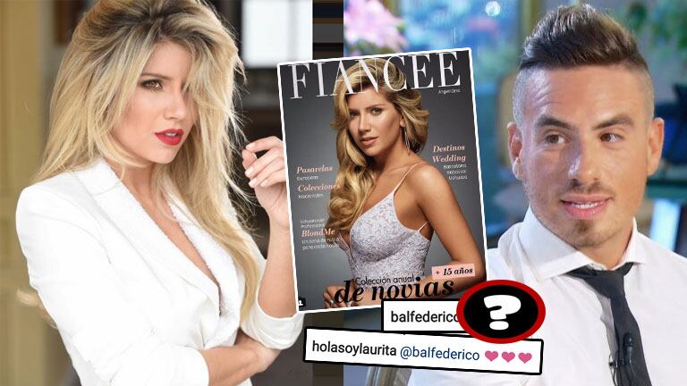  Laurita Fernández posó con un vestido de novia