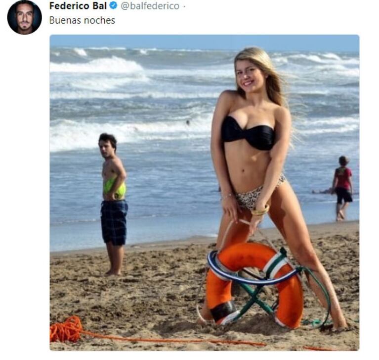 Laurita Fernández provocó a Fede subiendo una imagen graciosa de él a Twitter... ¡y Bal le retrucó! 
