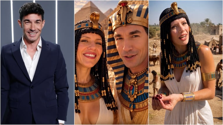 Laurita Fernández viajó a las pirámides de Egipto con Agustín Neglia en un nuevo episodio de Modo IA