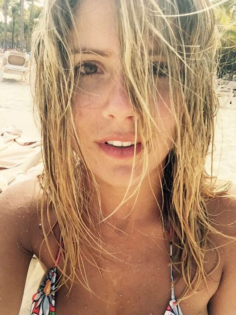 Laurita Fernández y Federico Hoppe, enamorados en México (Fotos: Instagram). 