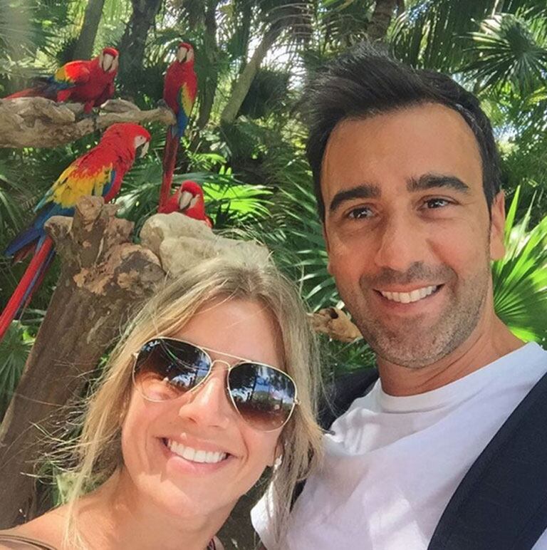 Laurita Fernández y Federico Hoppe, enamorados en México (Fotos: Instagram). 
