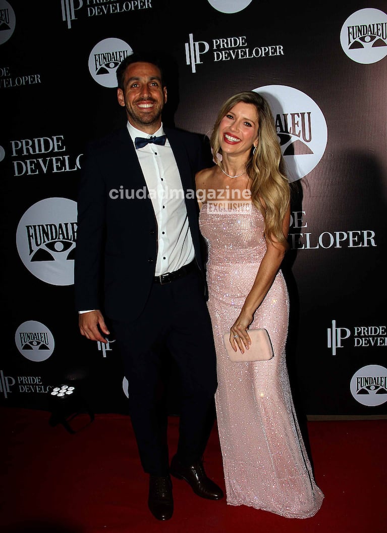 Laurita Fernández y Matías Busquet en la Gala Fundaleu (Foto: Movilpress).