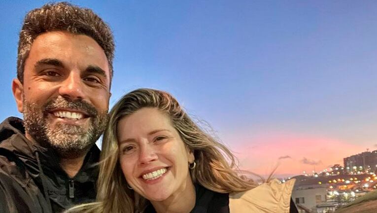 Laurita Fernández y Peluca Brusca, enamoradísimos en Mar del Plata.