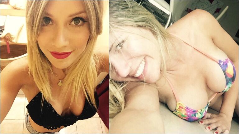 Laurita Fernández y una selfie hot en bikini que calentó Twitter. Foto: Twitter