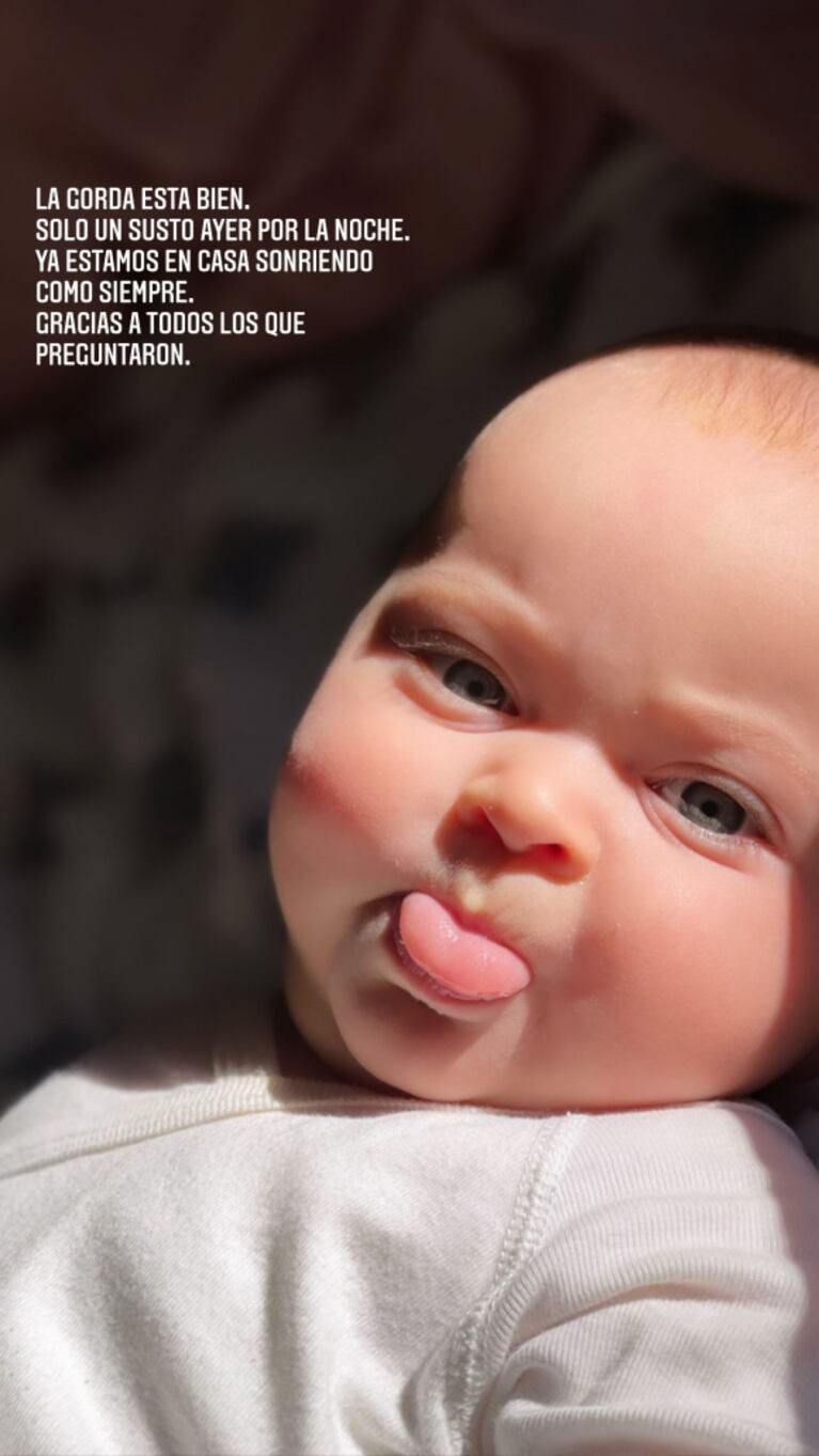 Lautaro Martínez habló de la internación de su beba de cinco meses: "La gorda está bien; solo fue un susto"