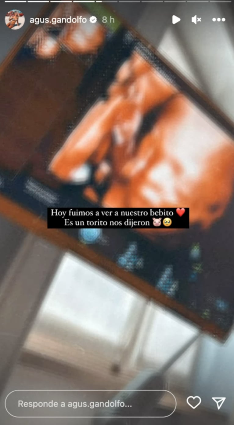 Lautaro Martínez mostró la última ecografía del bebé que espera con Agustina Gandolfo