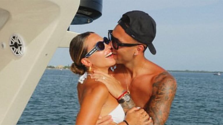 Lautaro Martínez y Agustina Gandolfo, de vacaciones | Créditos: Instagram @lautaromartinez