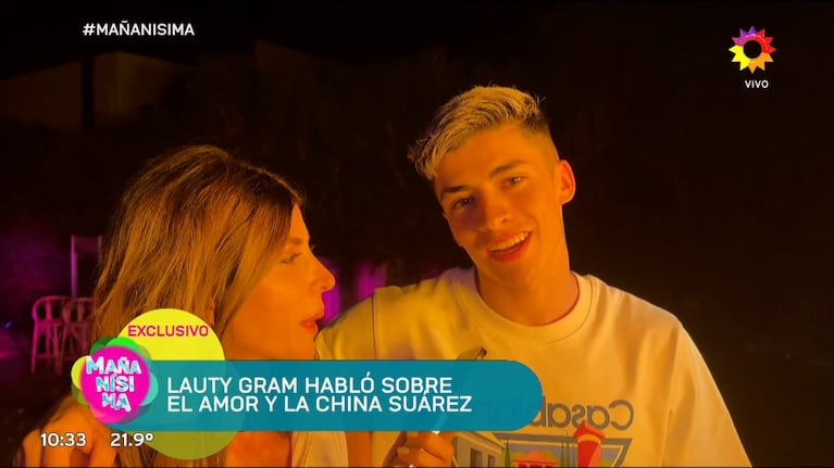 Lauty Gram confirmó su noviazgo con la China Suárez y reveló lo que siente por ella